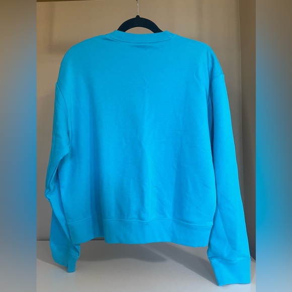 Nike Women’s Crewneck Sweater Center Swoosh Embroidery, in color blue. NWT - Picture 3 of 3